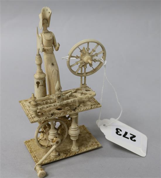 A carved ivory figure